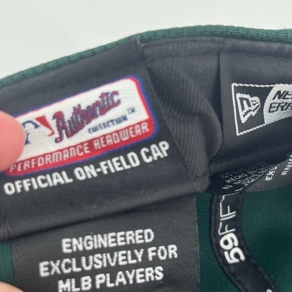 Oakland Athletics A's Elephant MLB Official On-Field Cap Size 7 = Medium NWT - Picture 10 of 12